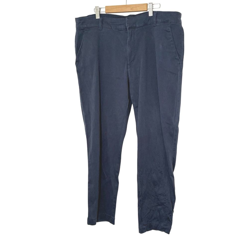 Banana Republic Navy Blue Chino Pants Cotton Blend Womens 16